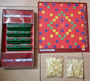 CALCULINK/SPELLEX TWO IN ONE BOARD GAME