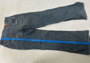 straight blue denim