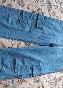 Light Blue Cargo Jeans