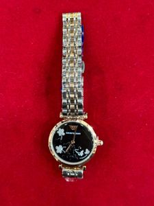 Emporio Armani Ladies Watch With Flowers Design