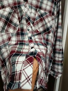 Checkered Casual Slim Neck Shirt