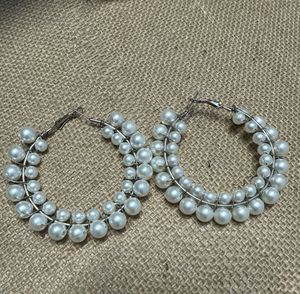 Unused Pearl Earings With Freebie