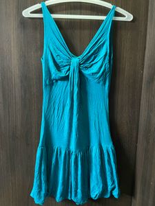 Sleeveless Blue Top