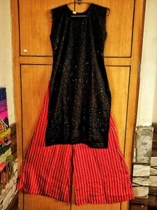 festive kurta and plazzo set