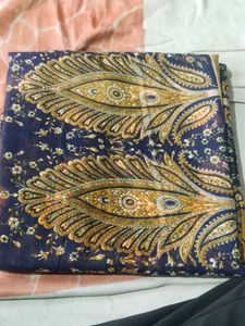New Dark Blue Beautiful Saare For Women