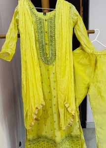 Yellow Kurta Pant Set