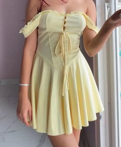 VIRAL Butter Yellow Dress