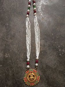 Elegant Lakshmi Pendant Necklace
