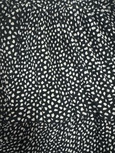 Black &amp; White Tiered Skirt