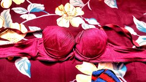 Burgundy Bra