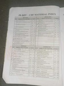 Narayana Junior Bipc CDF Book