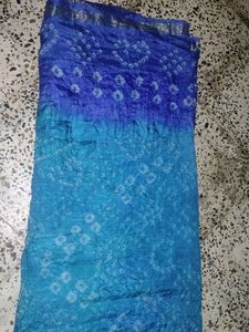 Bandhej Crape Saree For Sale