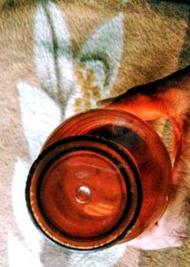 1ltr Brown-Red PET Bottle.