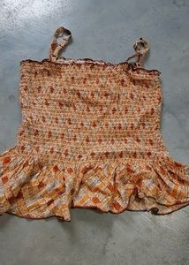 Crop Top With Plazzo