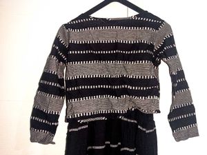 Striped Dress with Shrug