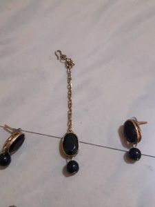 Black Stone Jewelry Set