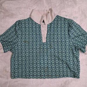 Patterned Crop Top