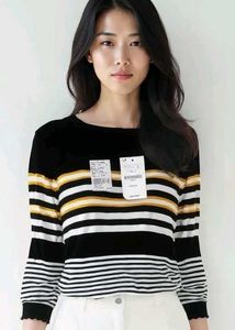 Striped Knit Top