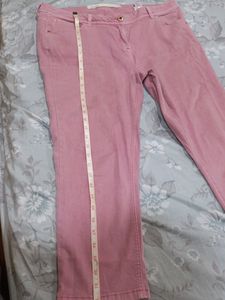 Cropped Pink Denim. Gently Used In Great Condition