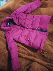 pink puffy ladies jacket