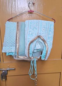 Embroidered Kurta Palazzo Set