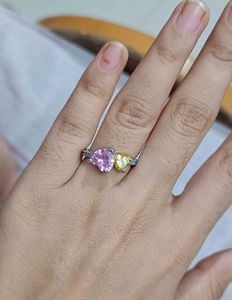 Heart-Shaped Gemstone Ring