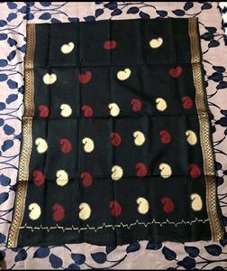 Black Cotton Saree