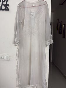 Elegant White Embroidered Kurta