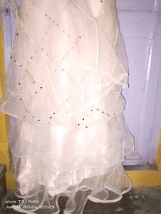 Best Gown With Net Dupatta