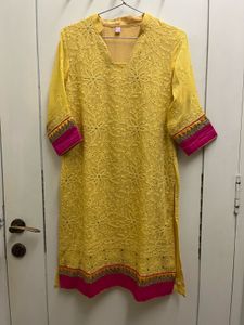beautiful Lucknowi chickenkari kameez