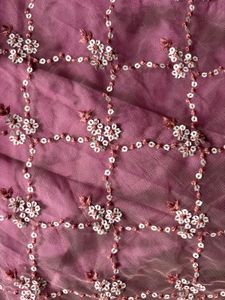 Elegant Pink &amp; Purple Ethnic Gown