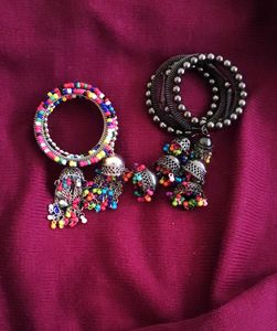 Colorful Jhumka Bracelet (bohemian style)