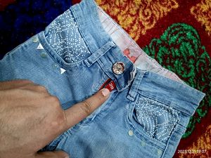 Girls Designer Jeans In Blue 💙 Colour
