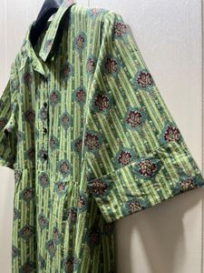 Indo Era Olive Kurti