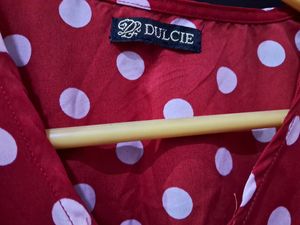 Red Polka Dot Top..
