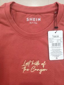 XL Stylish Shein Coral T-shirt