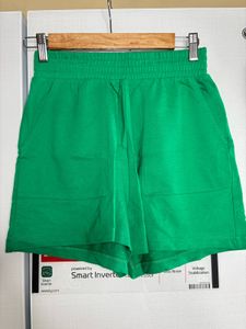 Green Casual Shorts
