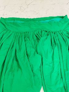 Embroidered Yellow &amp; Green Ethnic Top