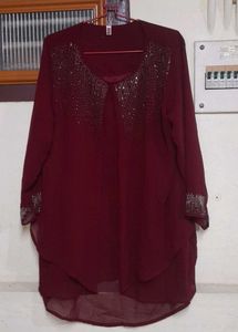 Maroon Short Top