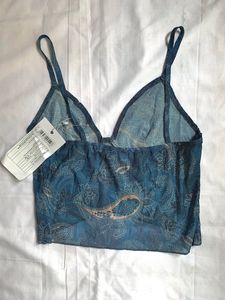Lulu And Sky Sea Green Crop Top