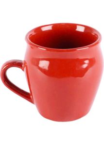 Set of 6 Red Ceramic Mugs
