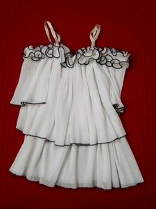 White Ruffle Off shoulder top