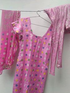 Pink Kurti  Set