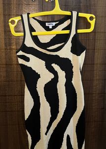 Zebra Print Short Dress