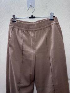 Casual Brown Wide-Leg Pants