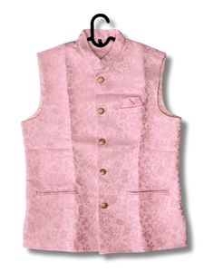 Elegant Pink Sleeveless Waistcoat