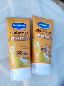 2 Pack ❤️ Vaseline Gluta-Hya Sunscreens 🌞