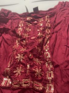 Maroon Kurta Medium Size