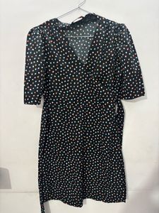 Polka Dot Wrap Dress