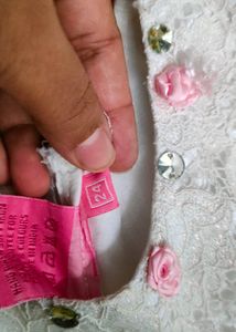 Cindrella Baby Pink Party Wear Frock